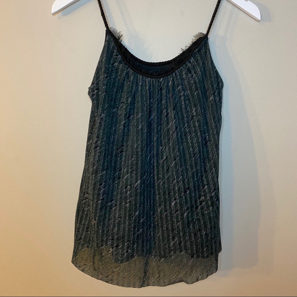 EXPRESS GREEN SPARKLY ROPED PARTY TANK